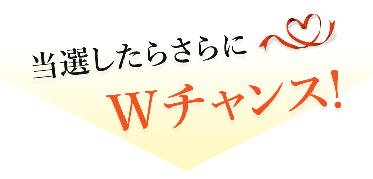 当選したらさらにWチャンス！